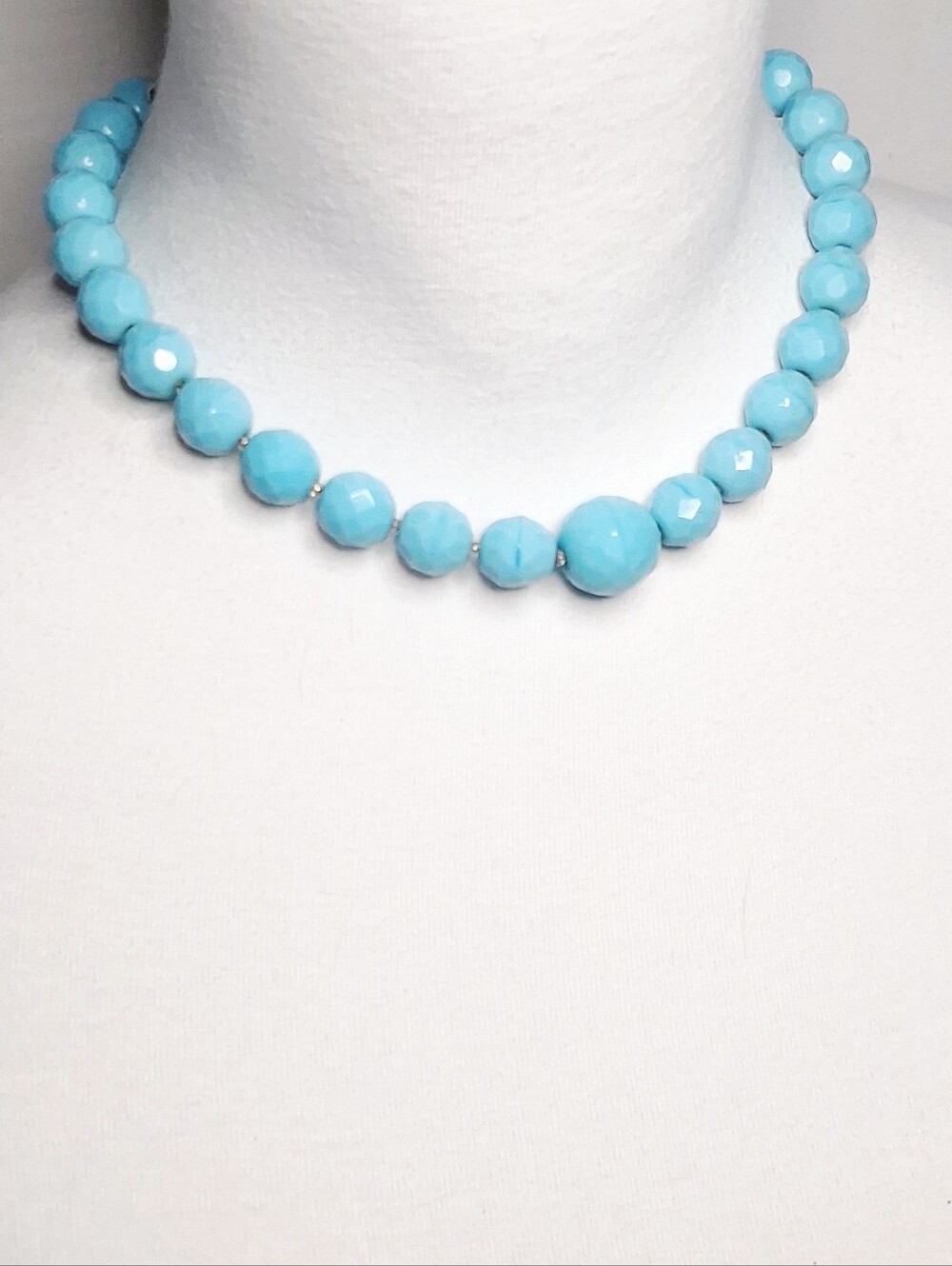 Vintage | Necklace | Opaque Ocher Czech Glass